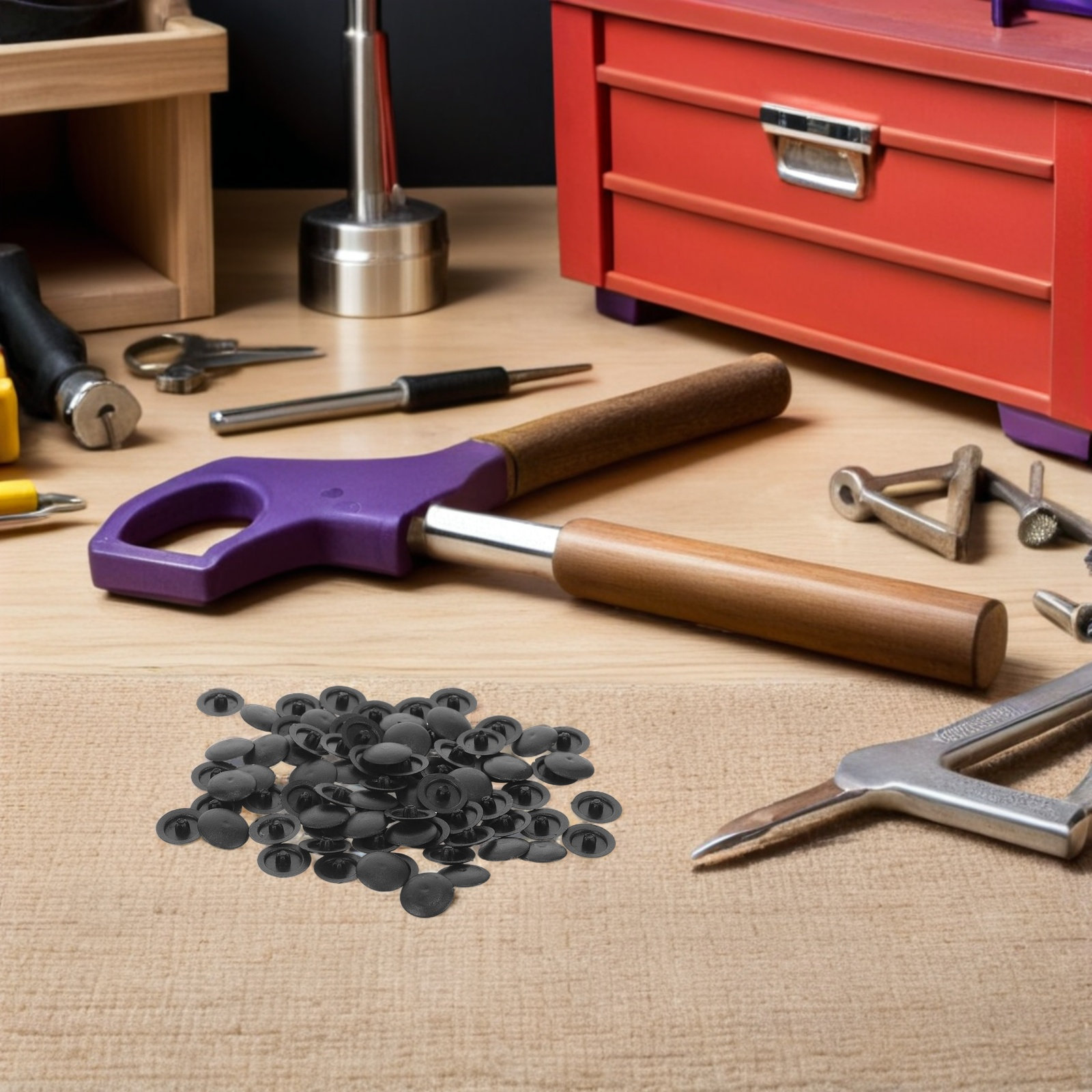 Furniture Hardware Covers - 500Pcs Waterproof Black Plastic Screw Caps