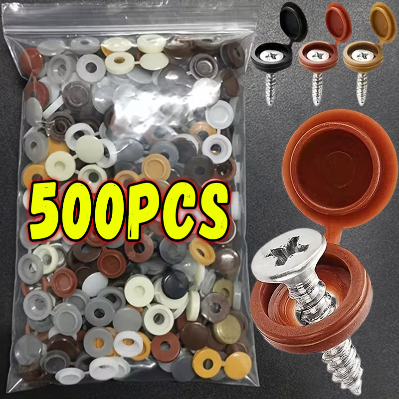 Furniture Hardware Nut - 10/500pcs Nails Screw Caps Plastic Protective