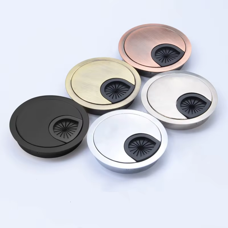 Furniture Hardware Covers - Zinc alloy round wire hole cover