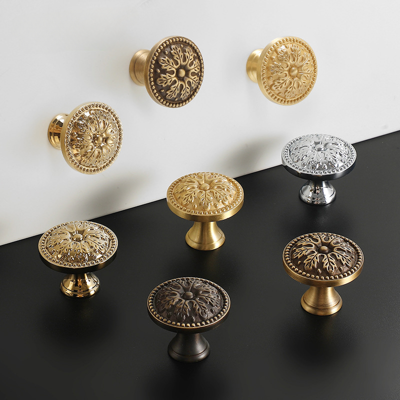 1pcs Satin Brass Cabinet Door  - Furniture Hardware Vintage recensie en prijs