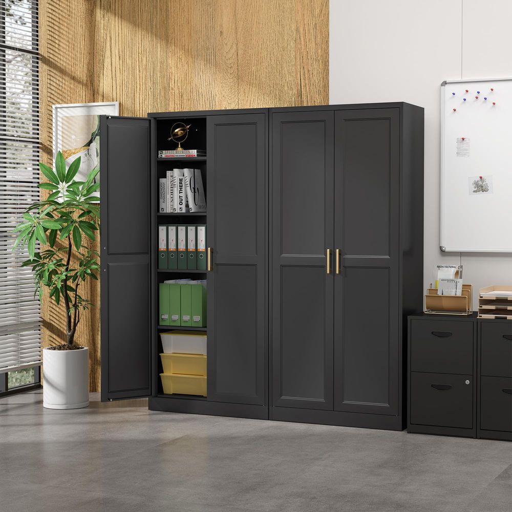 Pantry Cabinet,71Black Metal P - Furniture Hardware Gold recensie en prijs