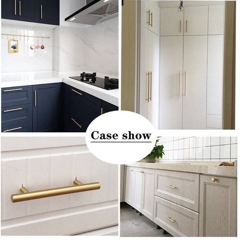 Modern Gold Brushed Straight C - Furniture Hardware Gold recensie en prijs