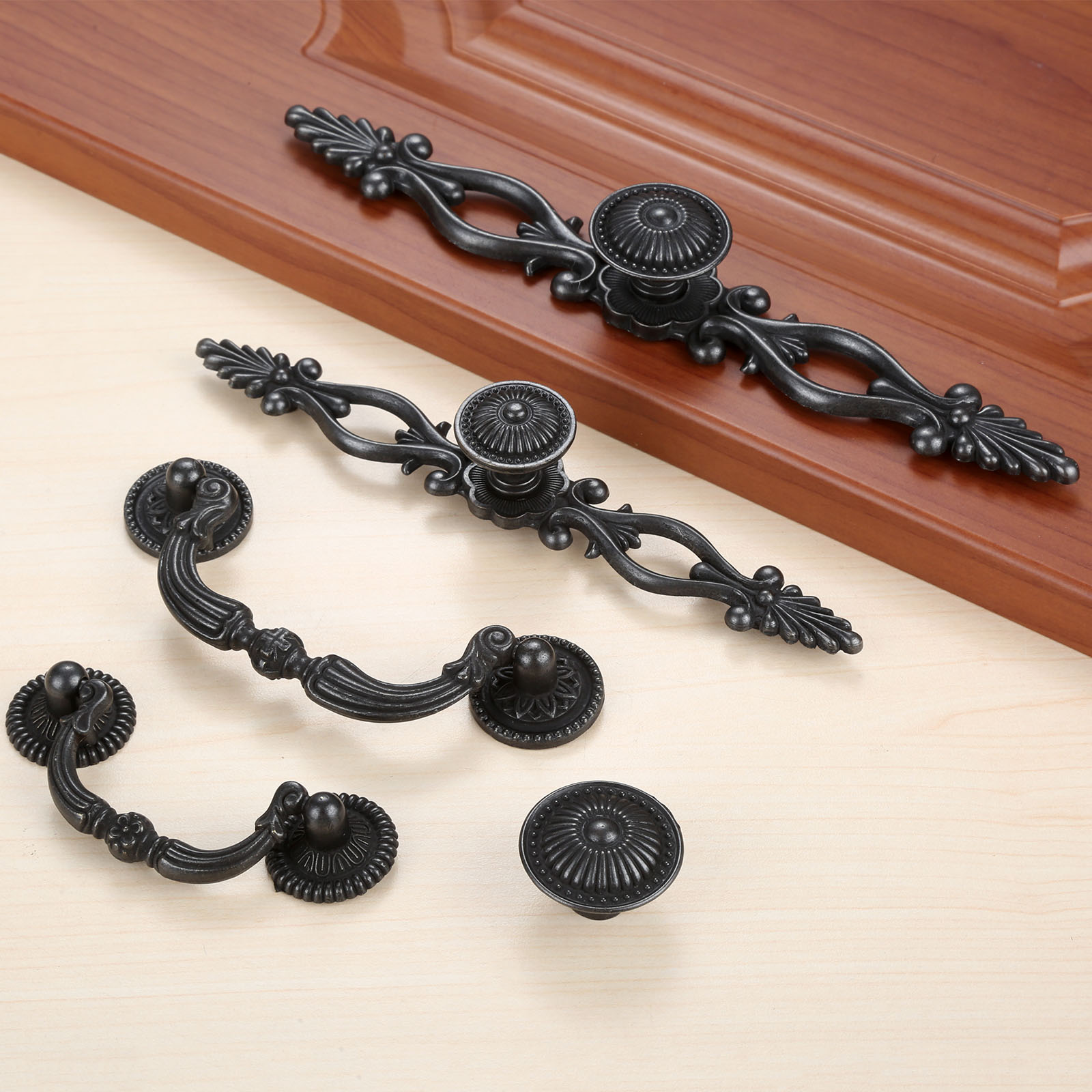 1pc Black Vintage Door Handles - Furniture Joint Hardware recensie en prijs