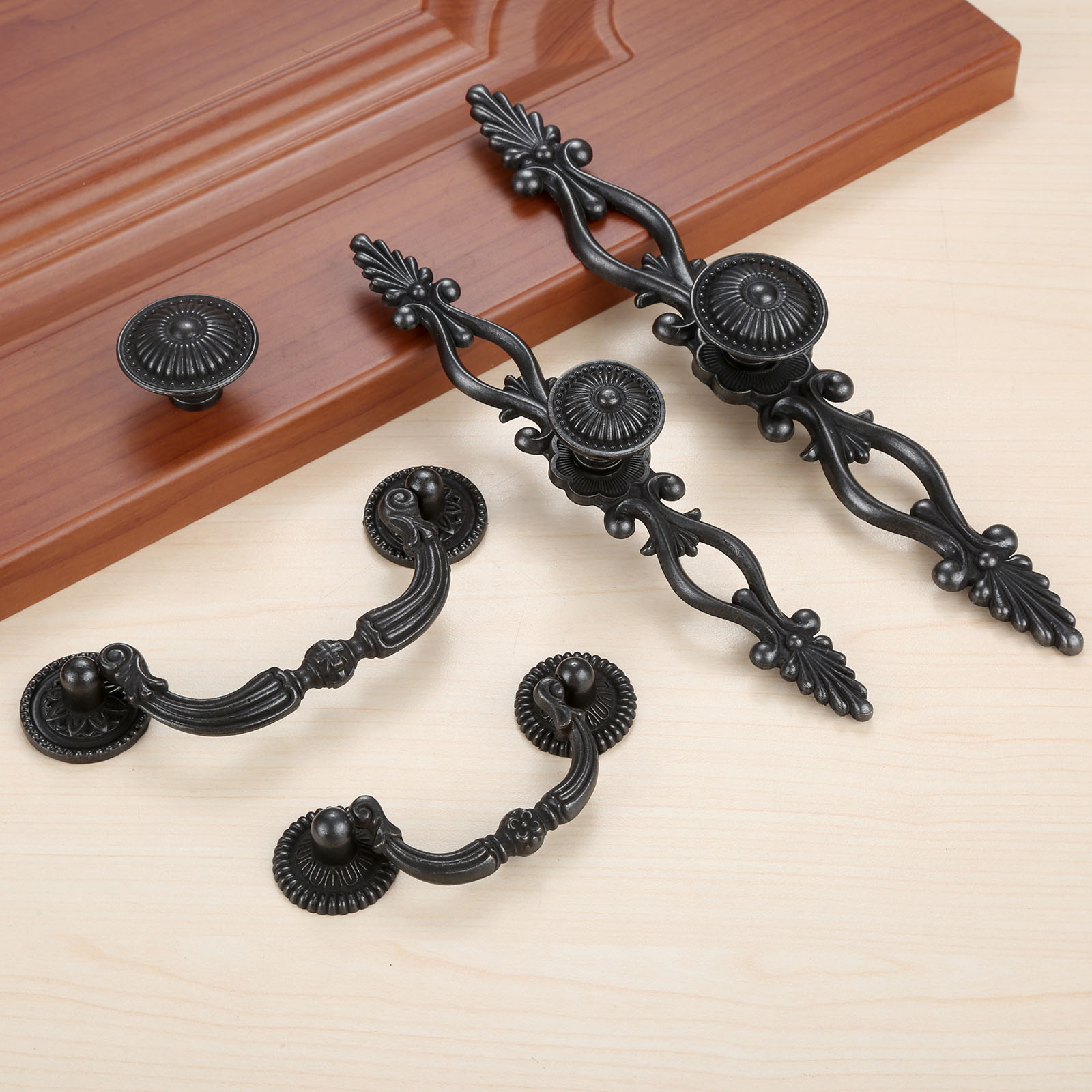 1pc Black Vintage Door Handles - Furniture Joint Hardware recensie en prijs