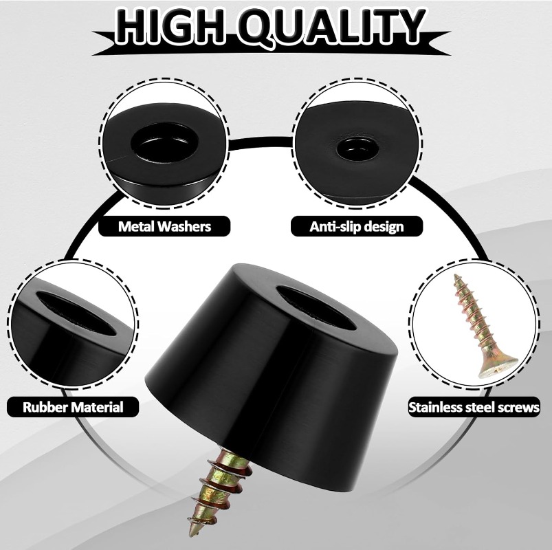 80/8pcs Rubber Pads Floor Prot - Furniture Hardware Covers recensie en prijs