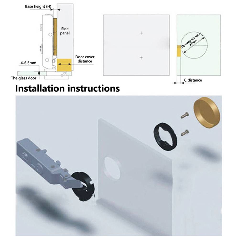 2PCS Useful No Hole Hardware W - Furniture Hardware Supplies recensie en prijs