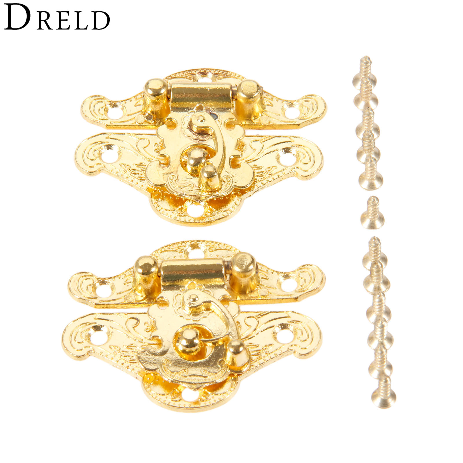 DRELD 2Pcs Antique Gold Box La - Furniture Hardware Gold recensie en prijs