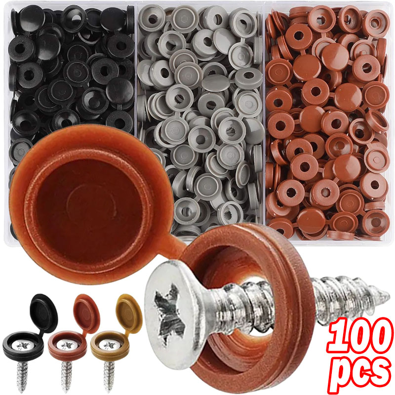 100Pcs Hinged Plastic Screw Ca - Furniture Hardware Nut recensie en prijs