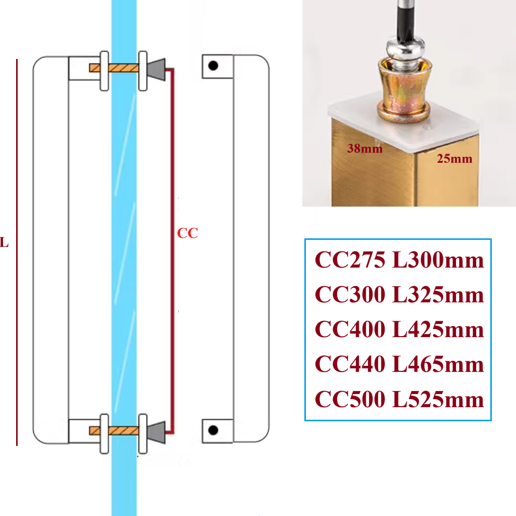 1Pc Stainless Steel Entry Glas - Furniture Hardware Gold recensie en prijs