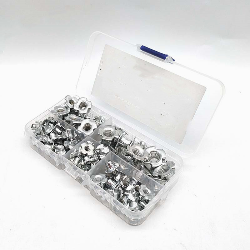 90pcs/Box Four Claws Nut M3 M4 - Furniture Hardware Nut recensie en prijs