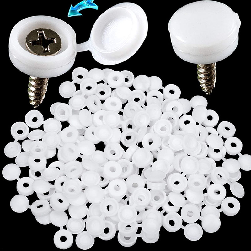 White Hinged Plastic Screw Cap - Furniture Hardware Nut recensie en prijs