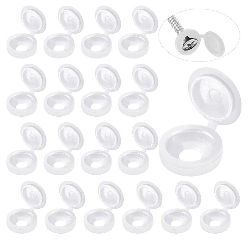 White Hinged Plastic Screw Cap - Furniture Hardware Nut recensie en prijs
