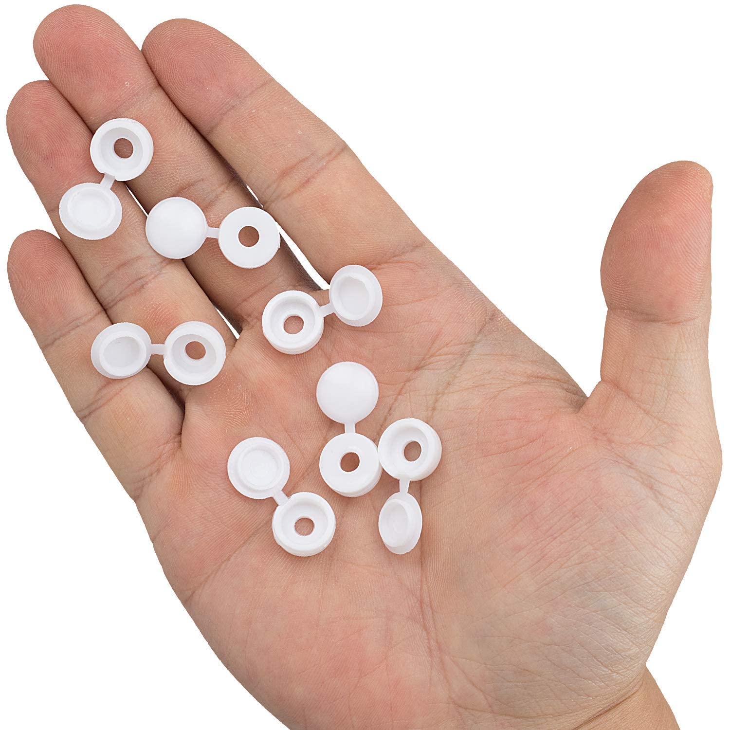 White Hinged Plastic Screw Cap - Furniture Hardware Nut recensie en prijs