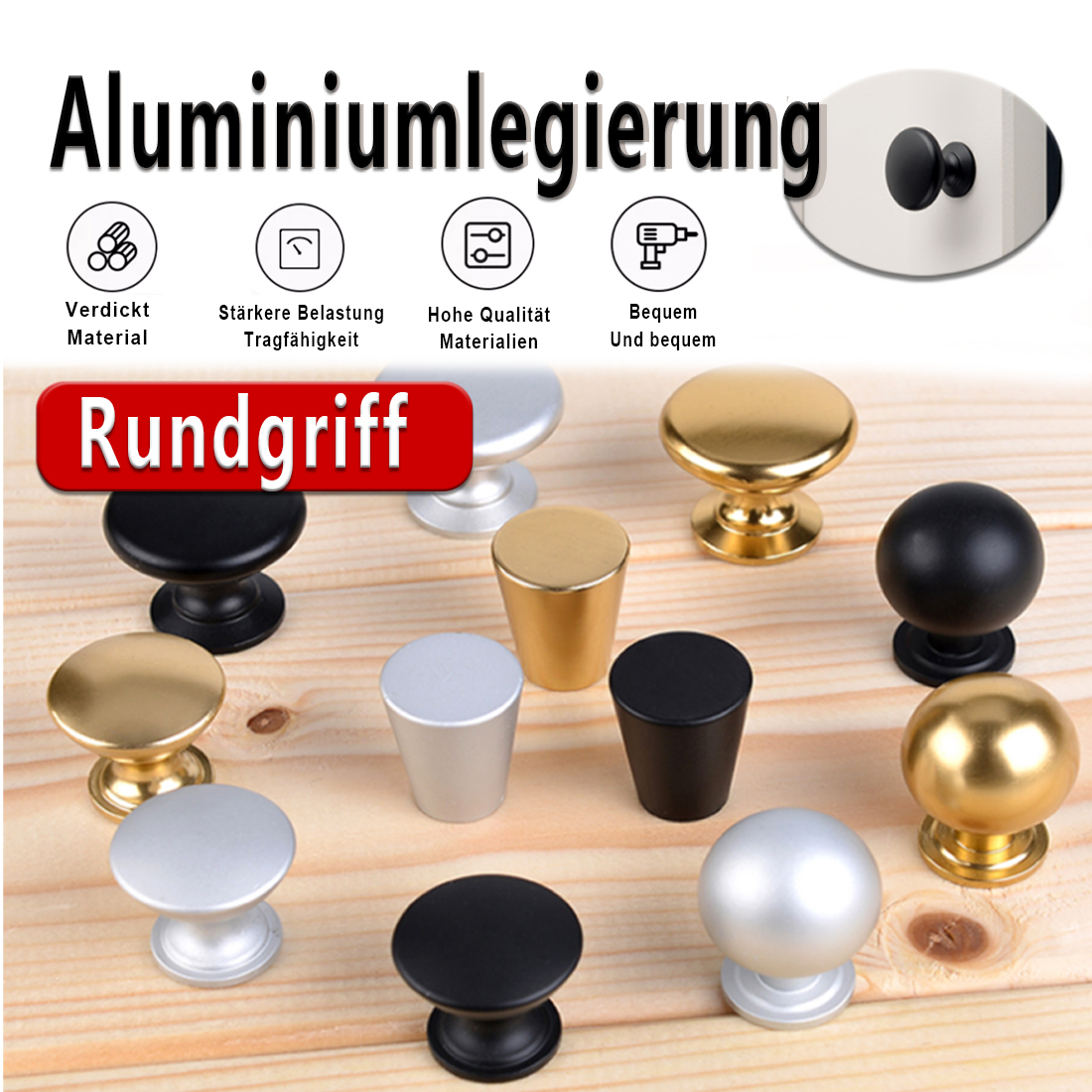 5PCS Aluminum  Kitchen Cupboar - Furniture Joint Hardware recensie en prijs